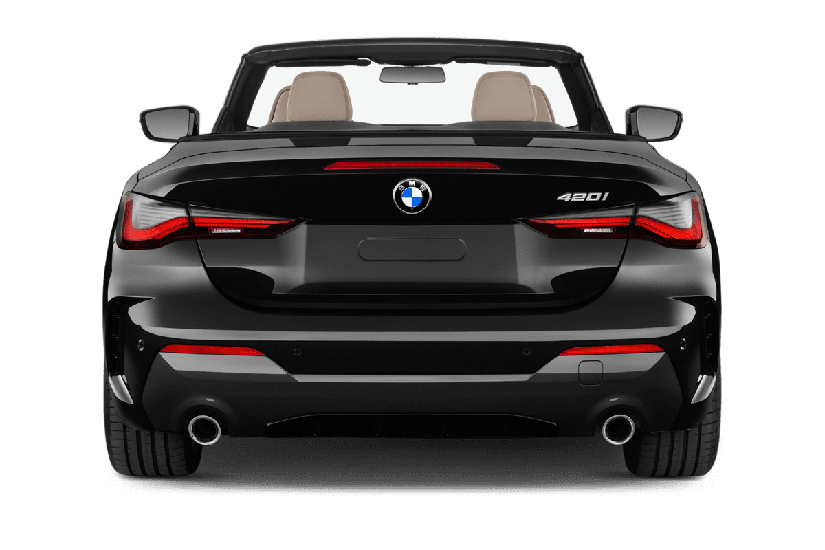 Heckansicht eines BMW 4er Cabrio 