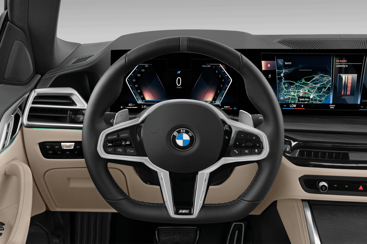 Lenkrad eines BMW 4er Cabrio 