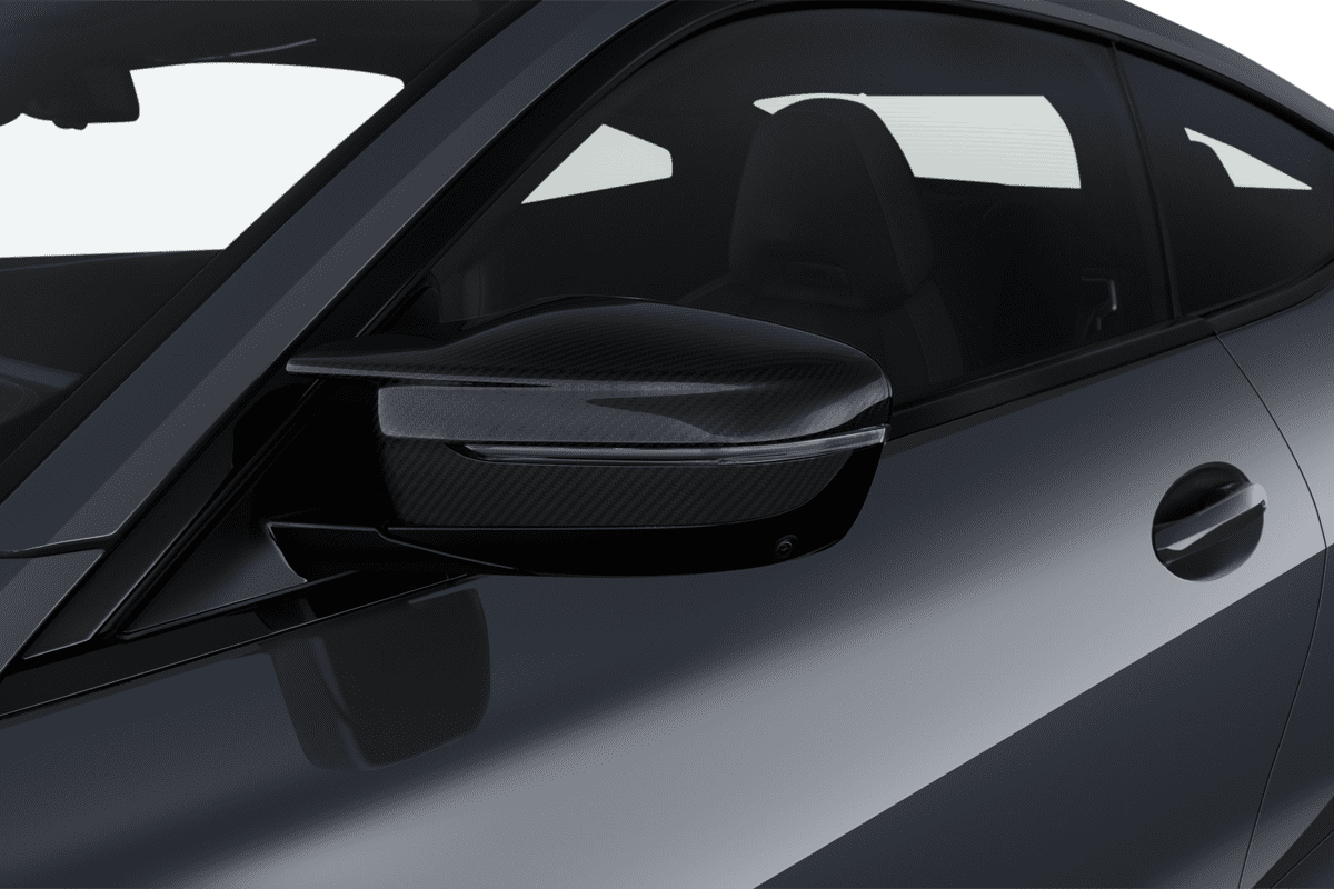 Rückspiegel eines BMW 4er Coupé