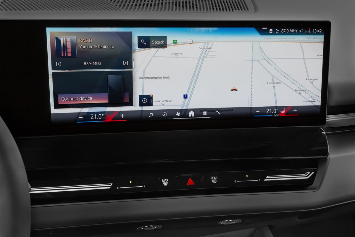 Mittelkonsole eines BMW 5er Limousine