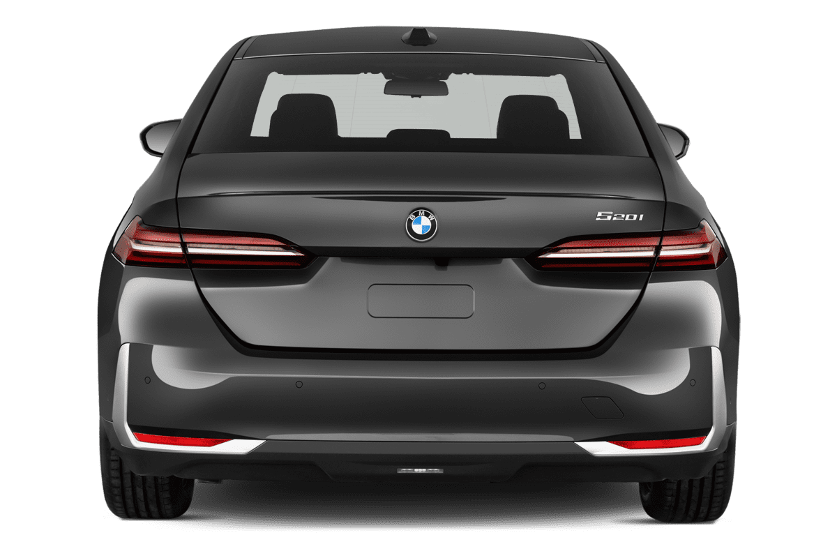 Heckansicht eines BMW 5er Limousine