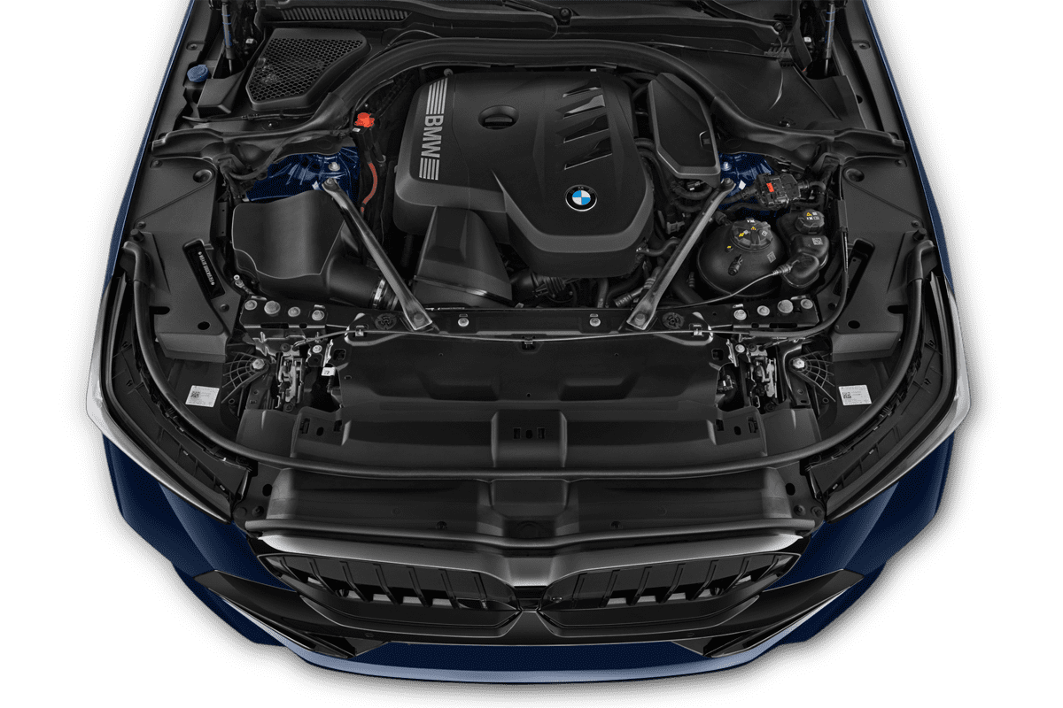 Motorraum eines BMW 5er Limousine