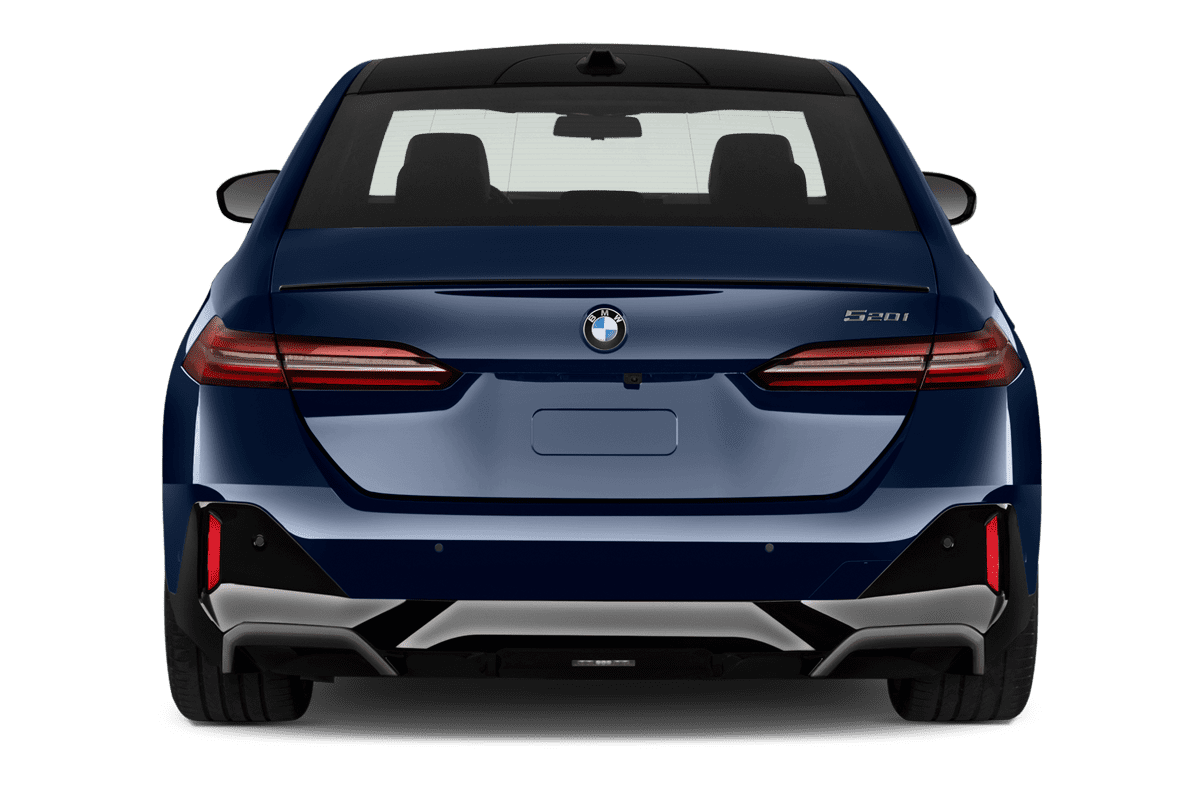 Heckansicht eines BMW 5er Limousine