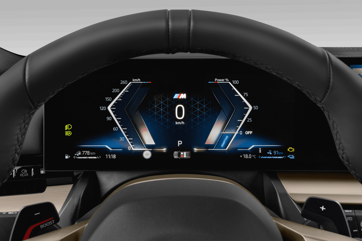 Kombiinstrument eines BMW 5er Touring Plug-in-Hybrid