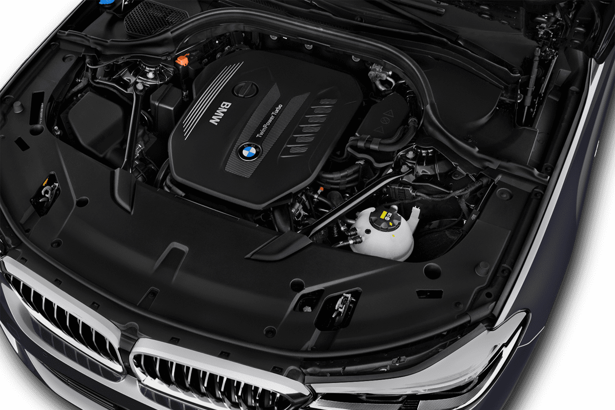 Motorraum eines BMW 6er Gran Turismo