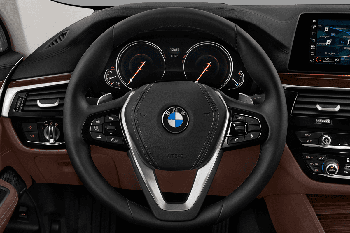 Lenkrad eines BMW 6er Gran Turismo