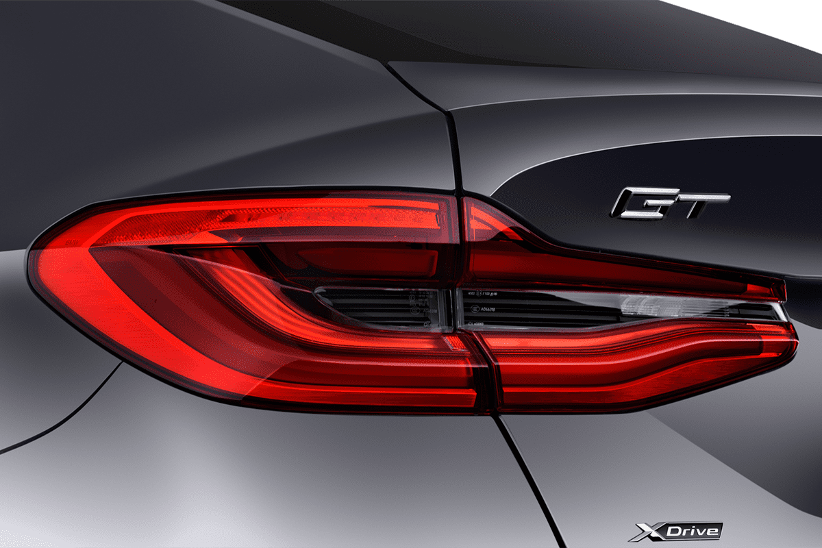 Heckleuchten eines BMW 6er Gran Turismo