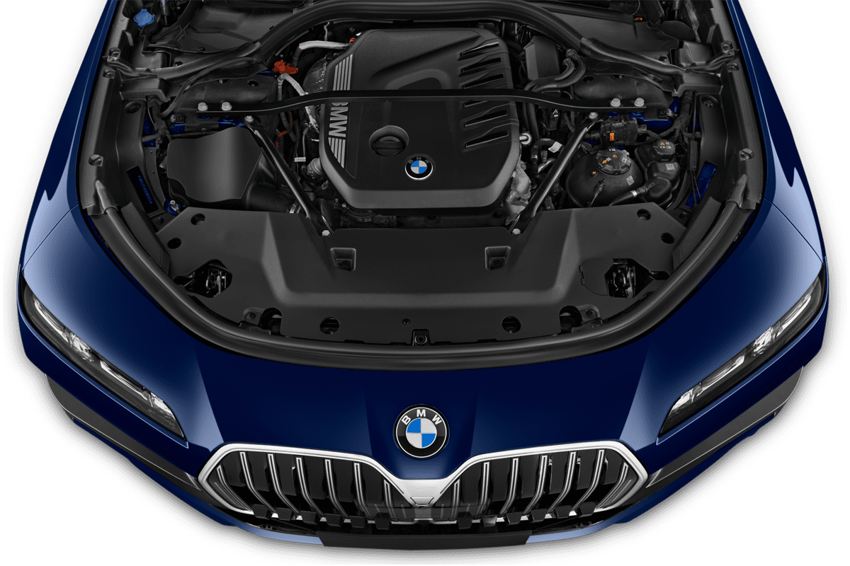 Motorraum eines BMW 7er Limousine