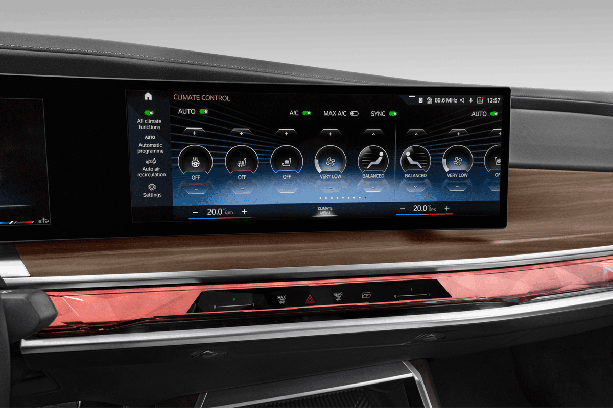 Klimasteuerung eines BMW 7er Limousine