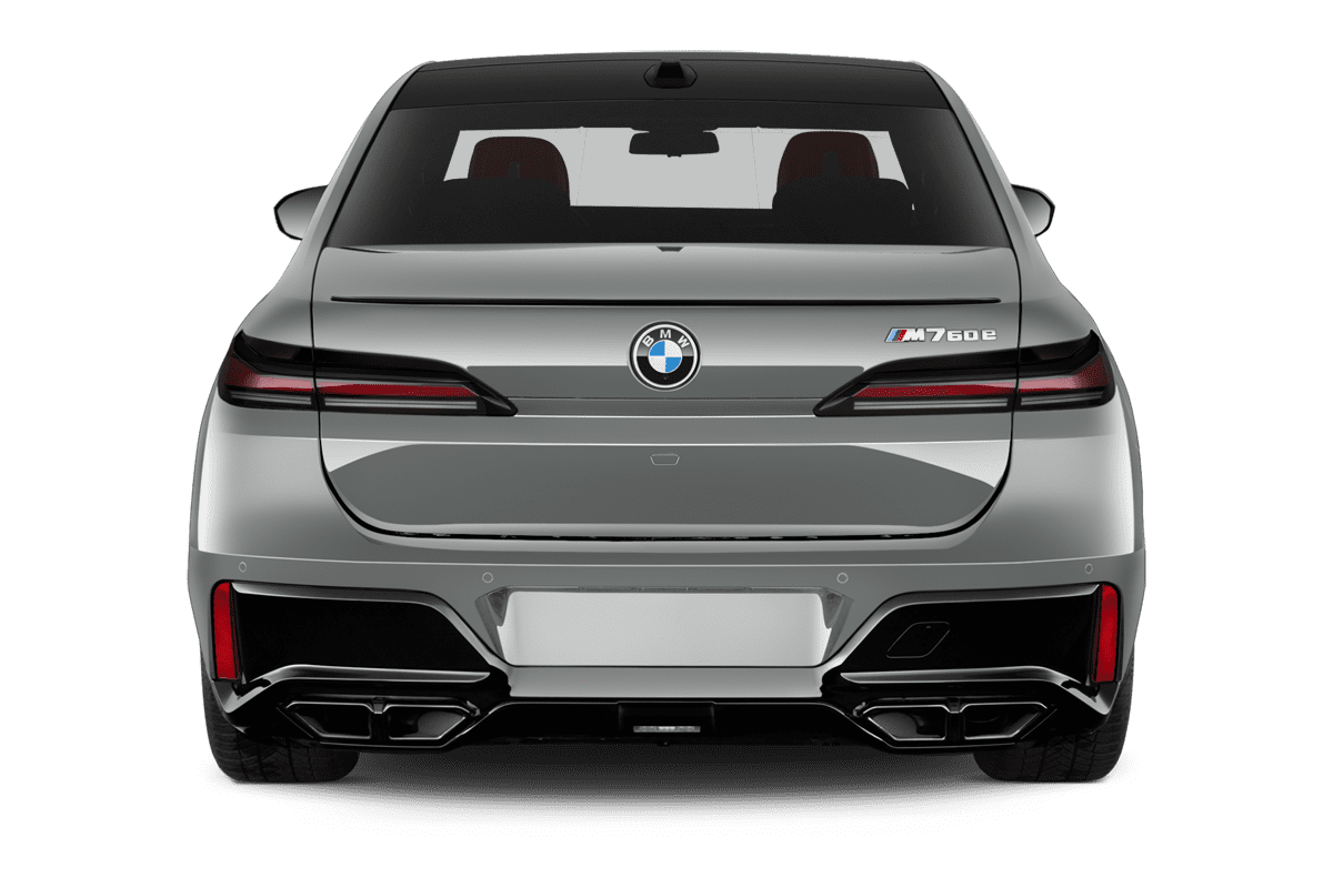 Heckansicht eines BMW 7er Limousine