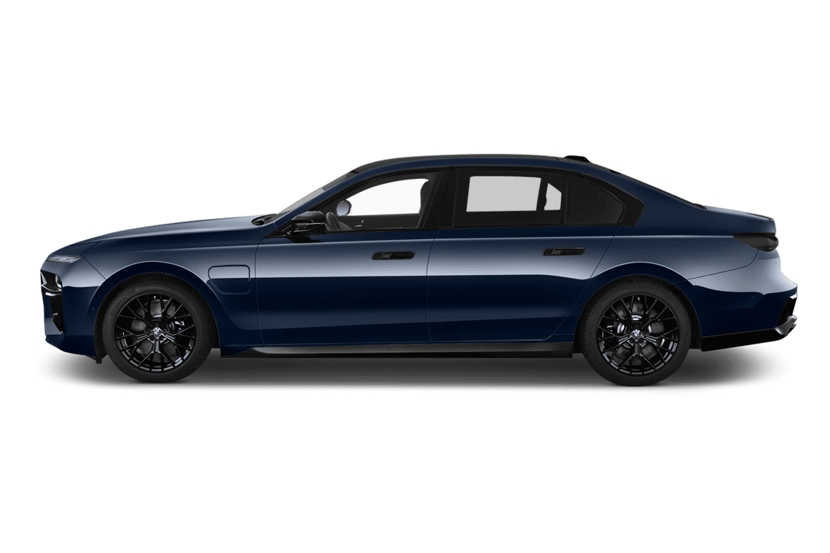 Seitenansicht eines BMW 7er Limousine Plug-in-Hybrid