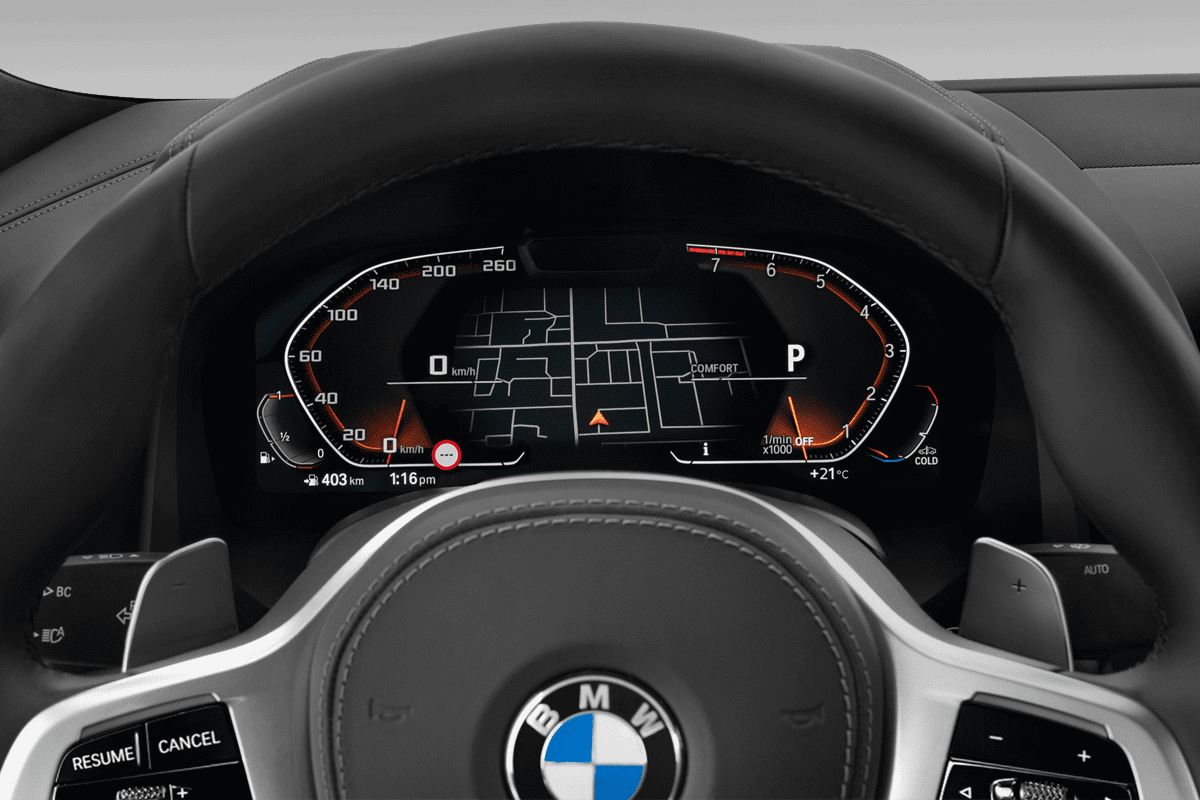 Kombiinstrument eines BMW 8er Coupé