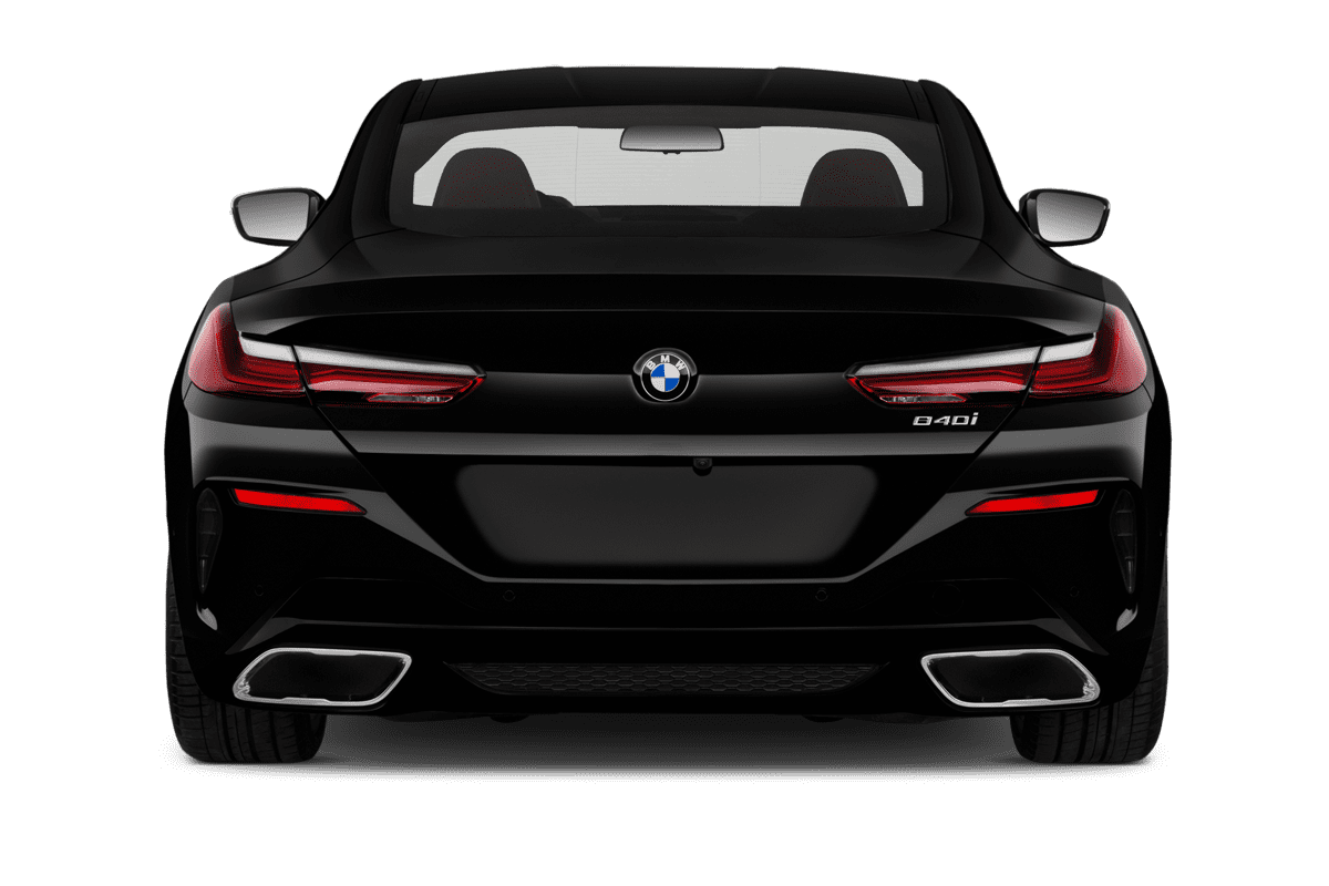 Heckansicht eines BMW 8er Coupé