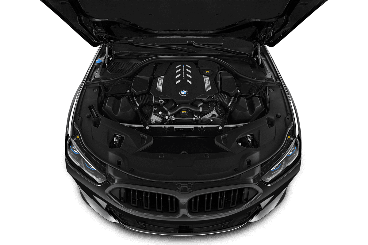 Motorraum eines BMW 8er Cabriolet