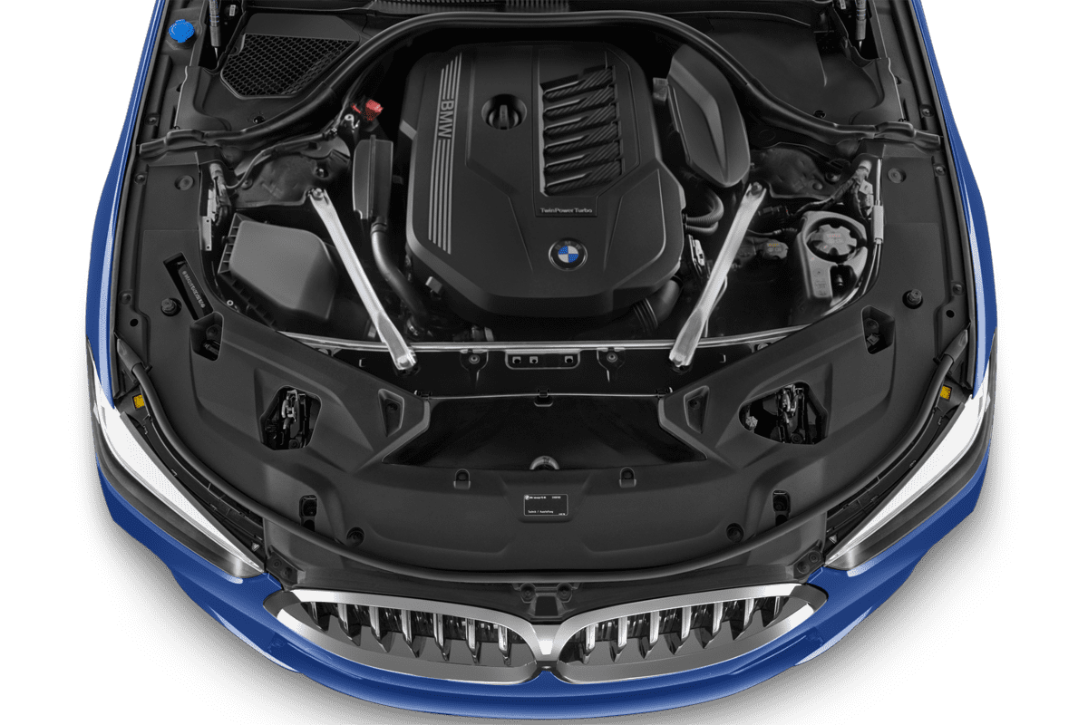 Motorraum eines BMW 8er Gran Coupé