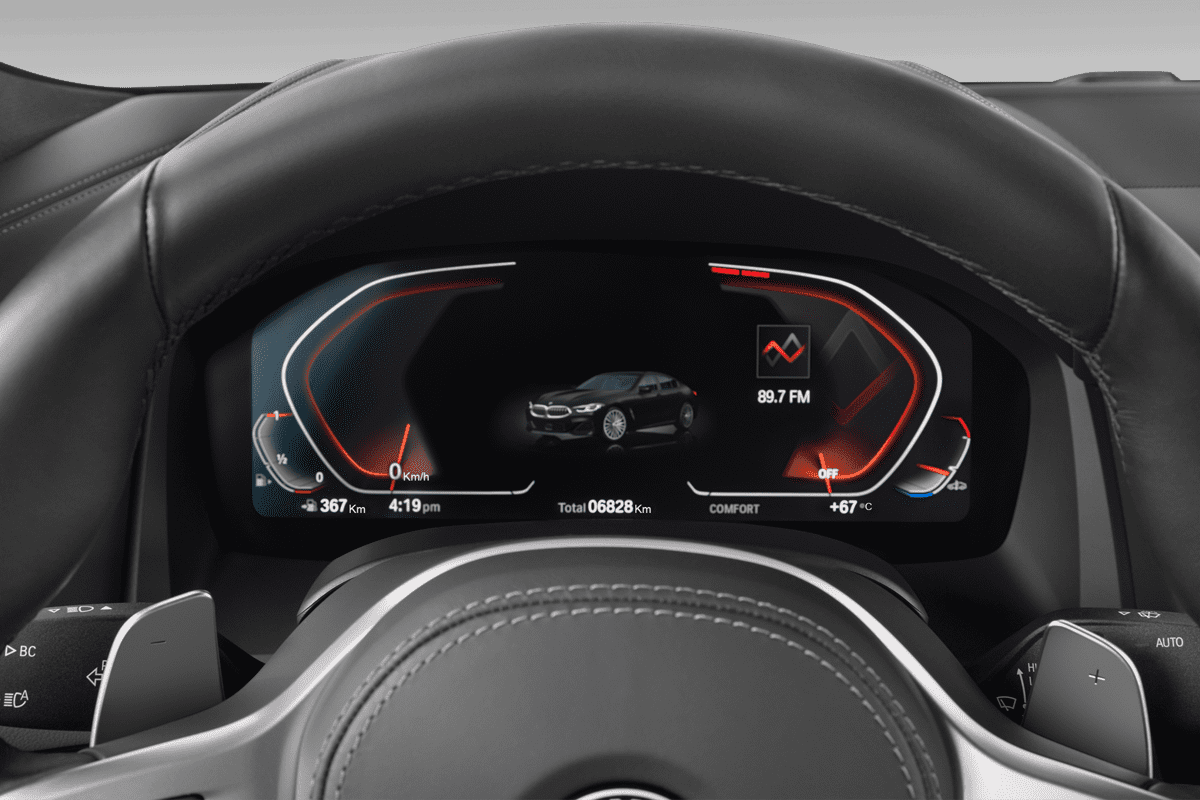 Kombiinstrument eines BMW 8er Gran Coupé
