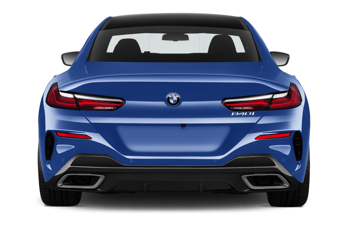Heckansicht eines BMW 8er Gran Coupé