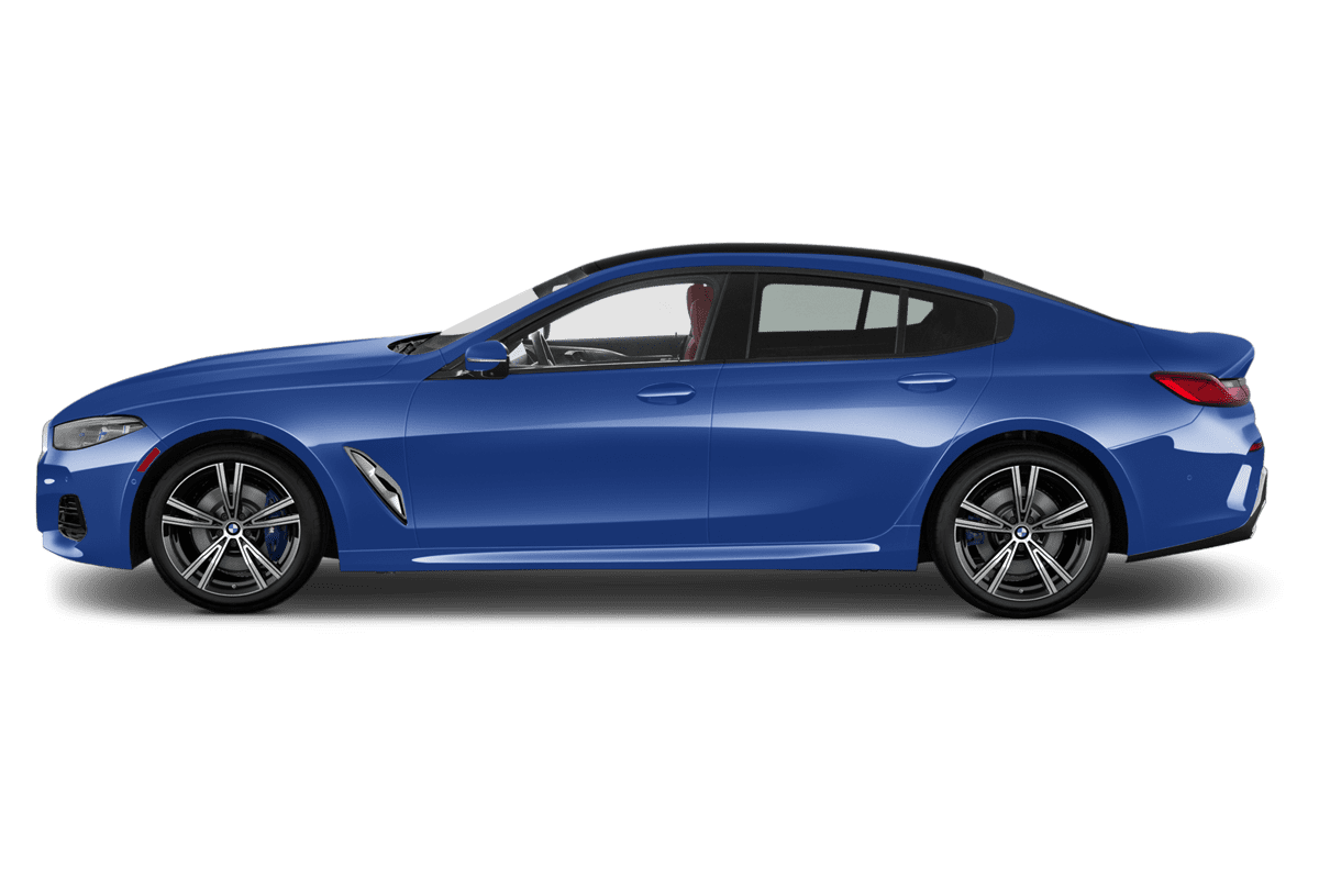Seitenansicht eines BMW 8er Gran Coupé