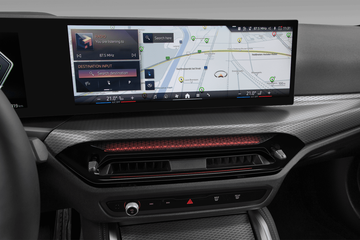 Mittelkonsole eines BMW i4