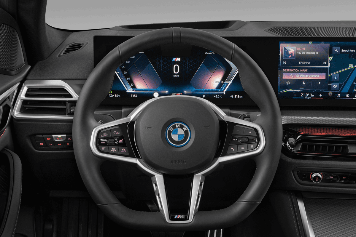 Lenkrad eines BMW i4