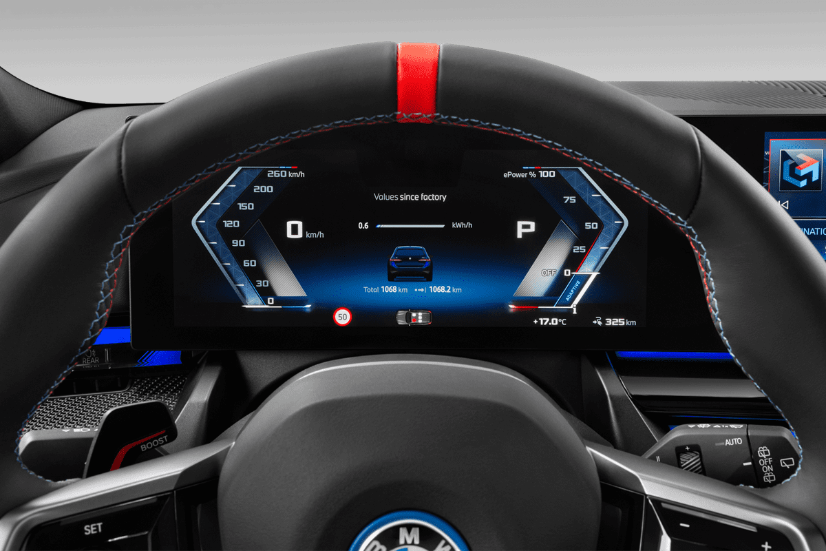 Kombiinstrument eines BMW i5 Touring