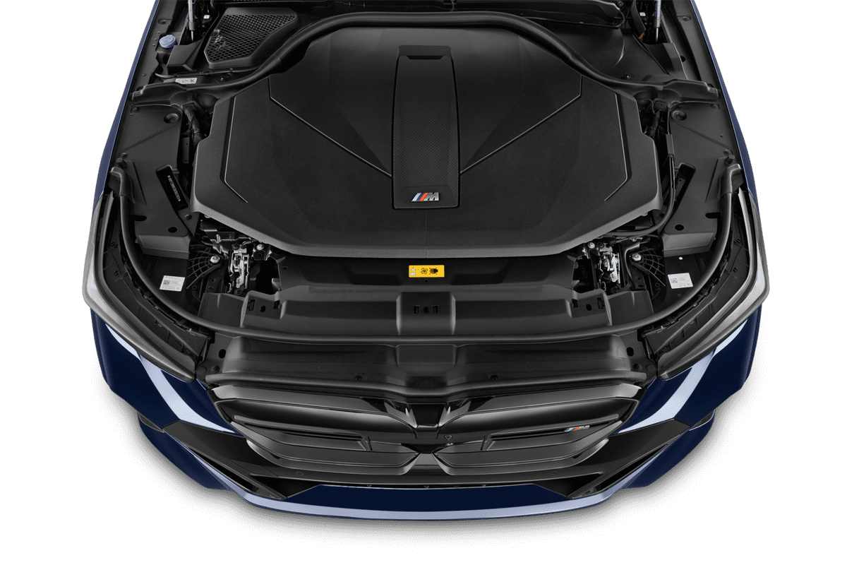 Motorraum eines BMW i5 Touring