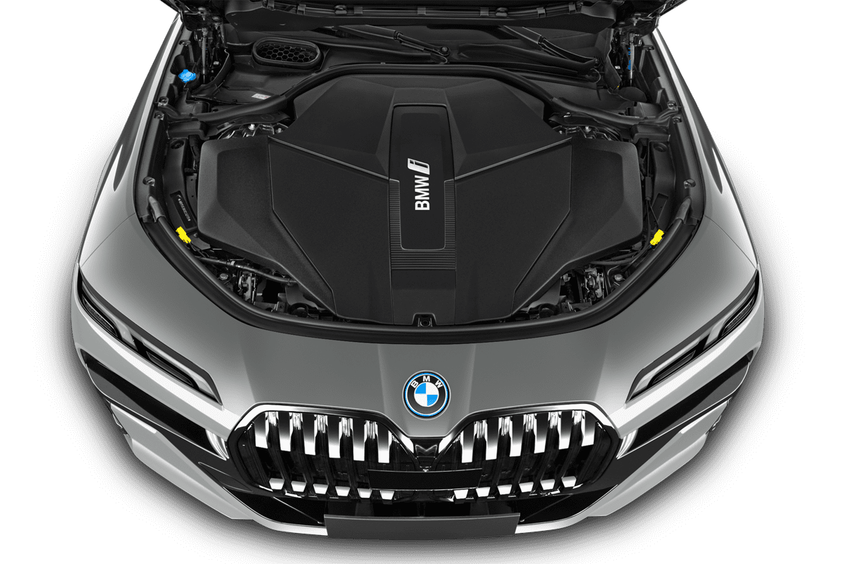 Motorraum eines BMW i7