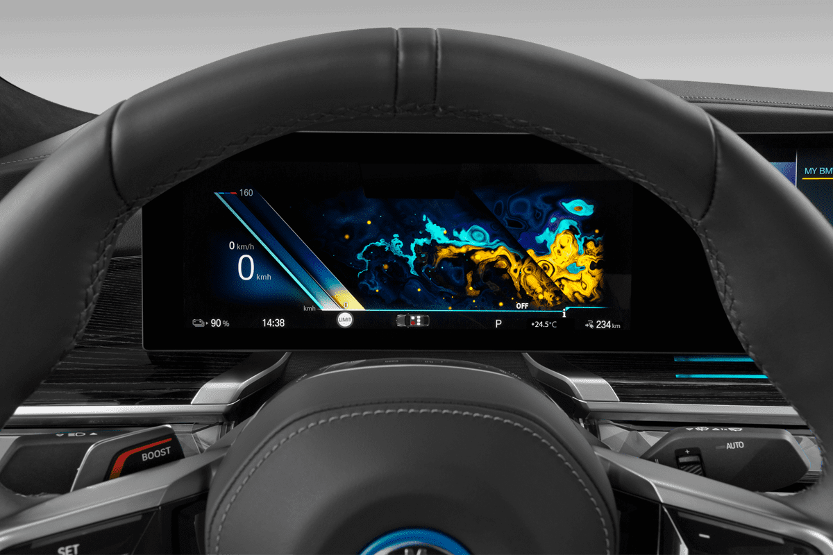 Kombiinstrument eines BMW i7