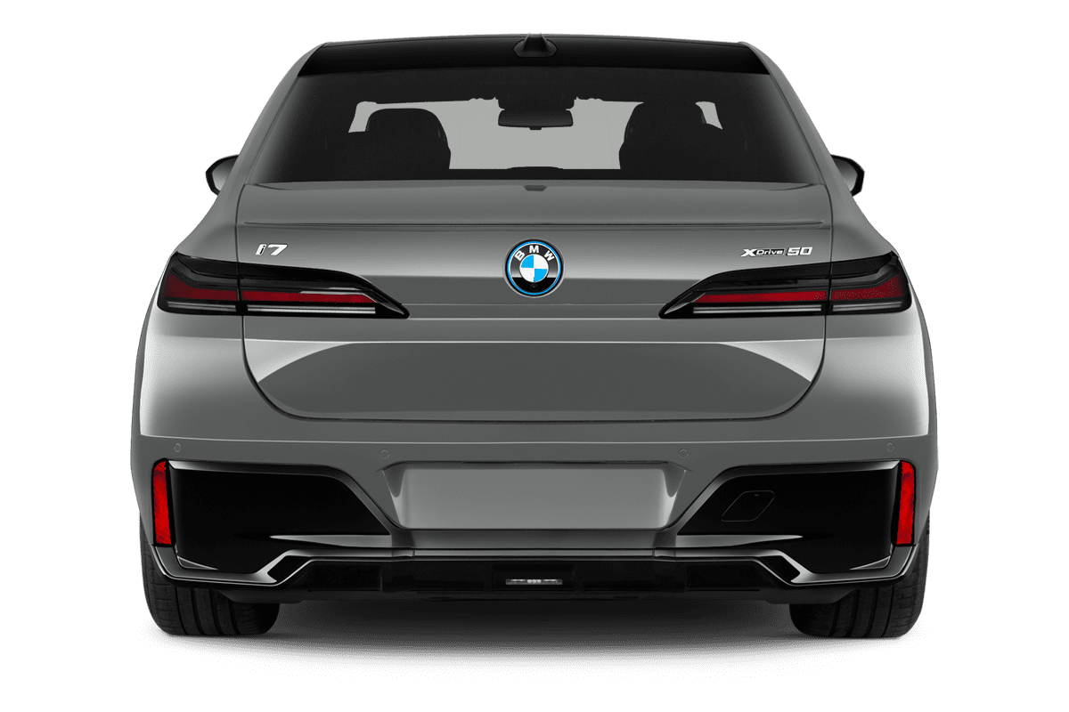 Heckansicht eines BMW i7