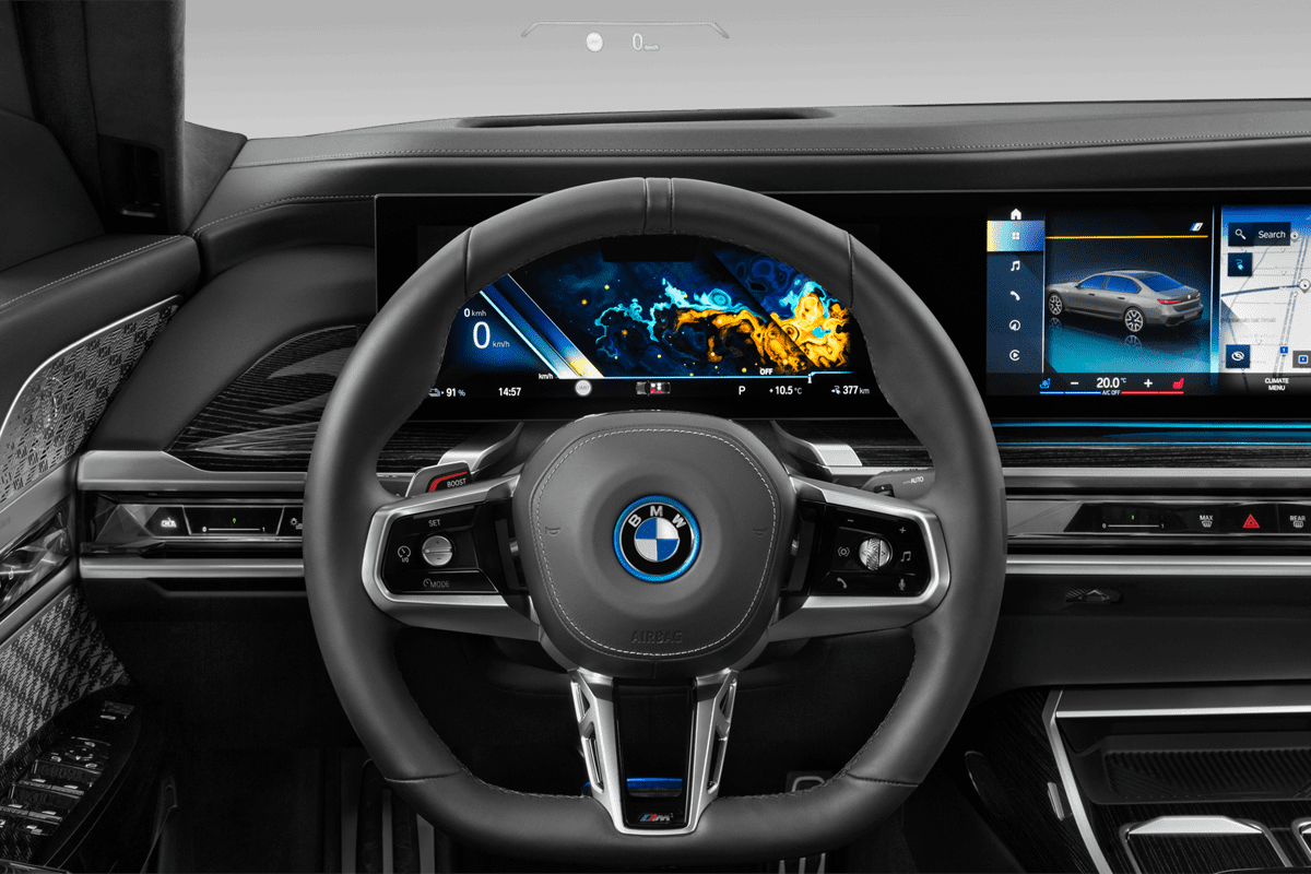 Lenkrad eines BMW i7