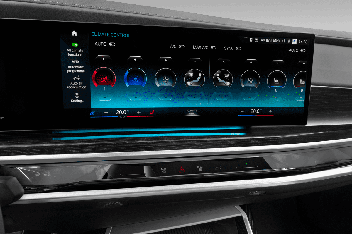 Klimasteuerung eines BMW i7