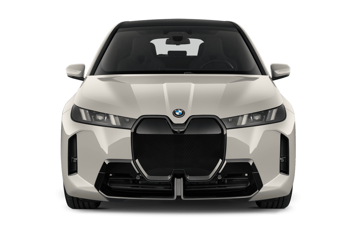 Frontansicht eines BMW iX, freigestellt