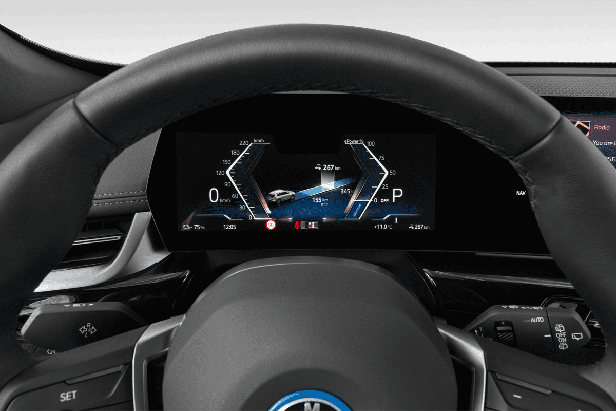 Kombiinstrument eines BMW iX1