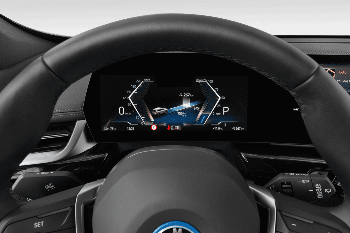 Kombiinstrument eines BMW iX1