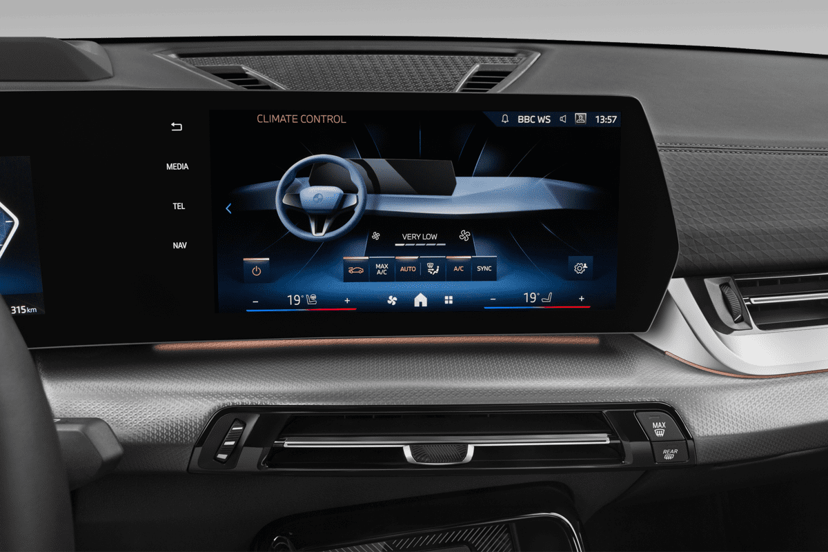 Klimasteuerung eines BMW iX2