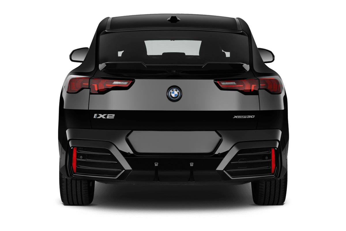 Heckansicht eines BMW iX2