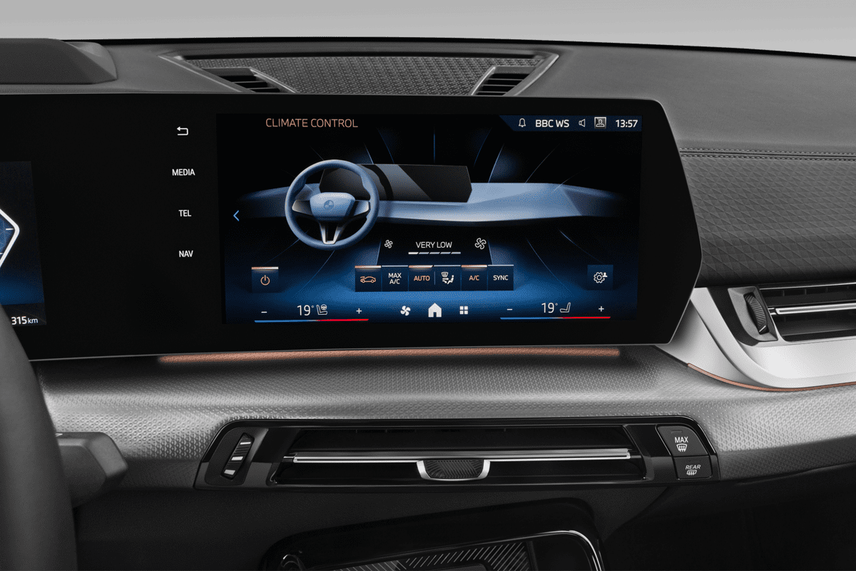 Klimasteuerung eines BMW iX2