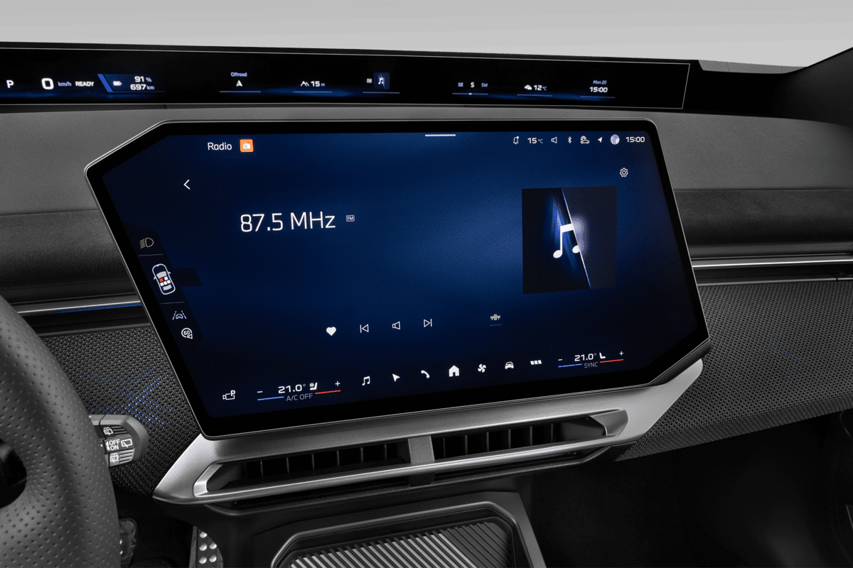 Audiosystem eines BMW iX3 (neues Modell)