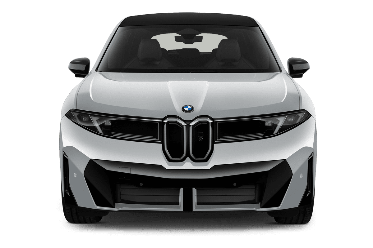 Frontansicht eines BMW iX3 (neues Modell), freigestellt