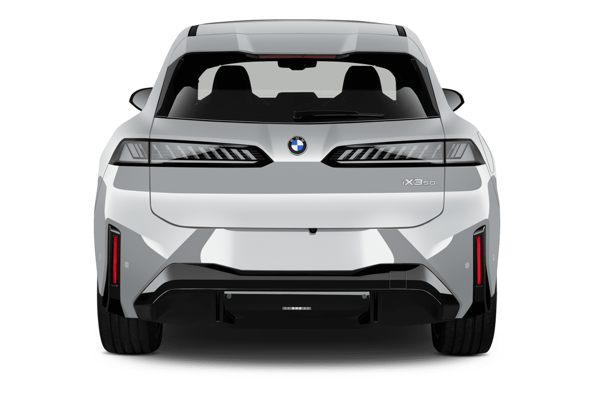 Heckansicht eines BMW iX3 (neues Modell)