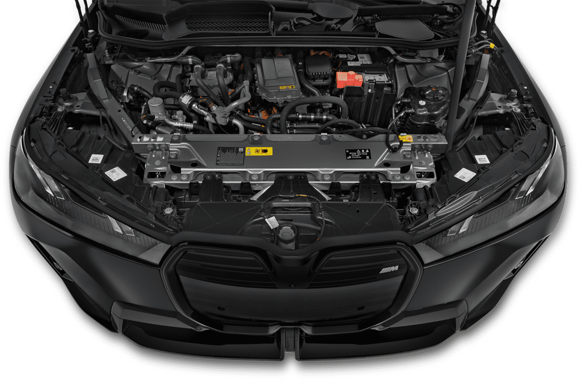 Motorraum eines BMW iX (KI-generiert)