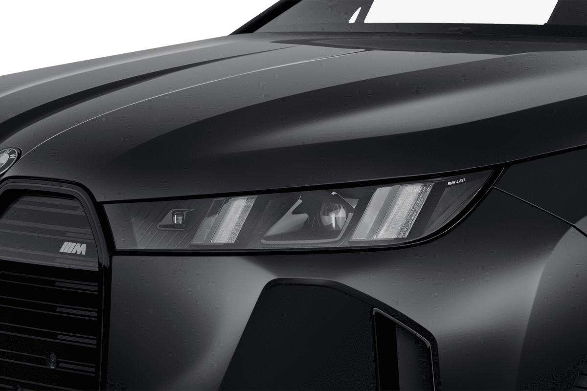 Frontscheinwerfer eines BMW iX (KI-generiert)