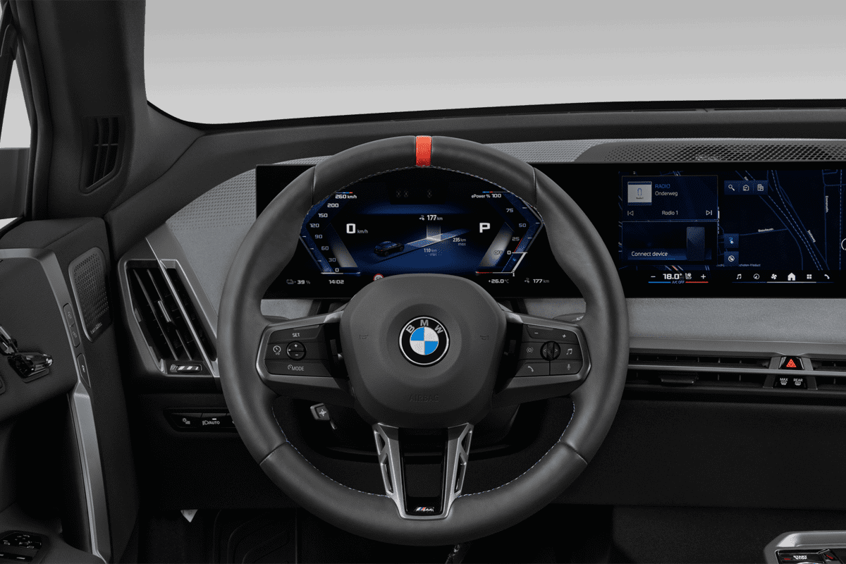 Lenkrad eines BMW iX (KI-generiert)