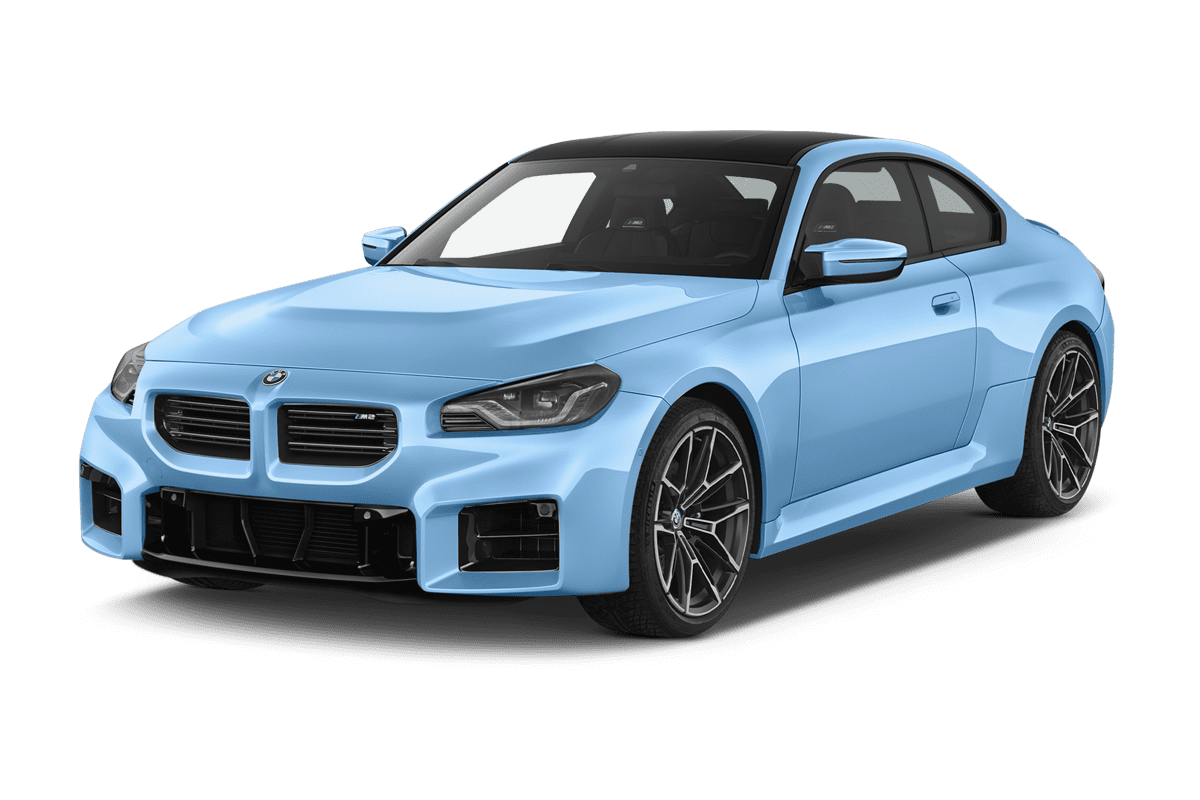 Schräge Frontansicht eines BMW M2 Coupé , freigestellt