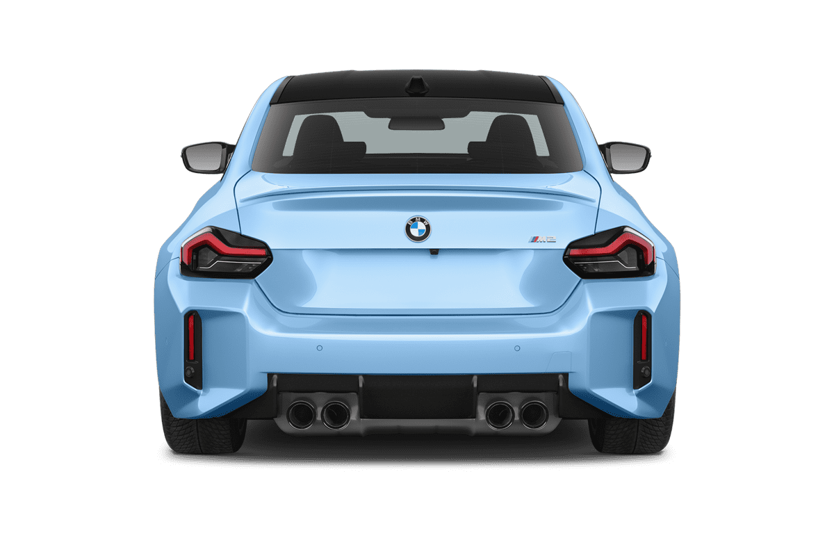 Heckansicht eines BMW M2 Coupé 
