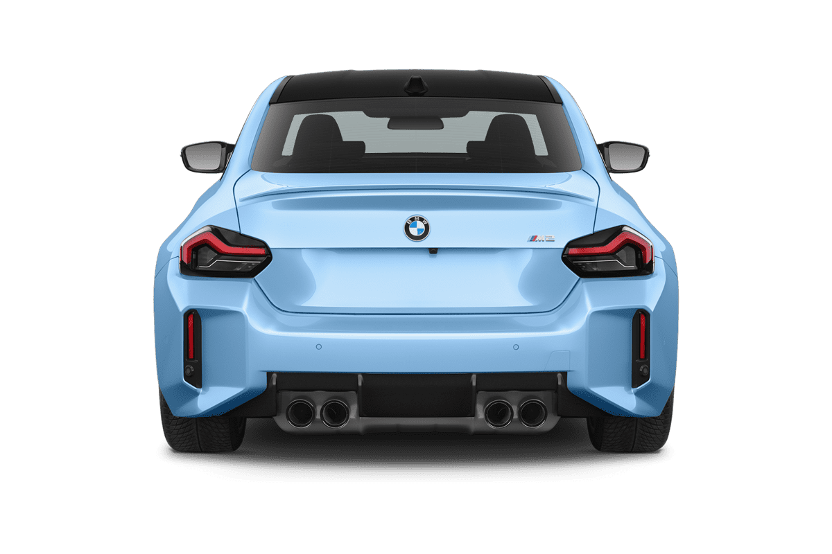 Heckansicht eines BMW M2 Coupé 