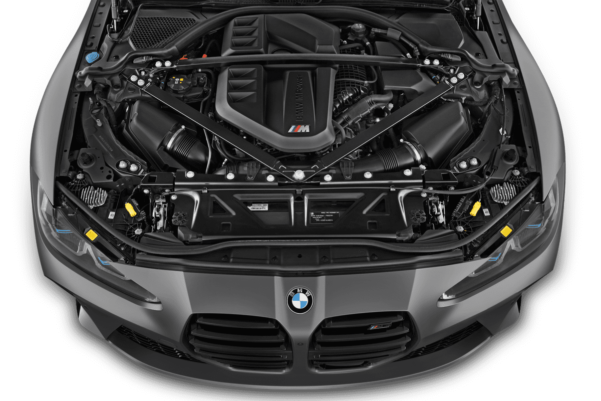 Motorraum eines BMW M3 Limousine