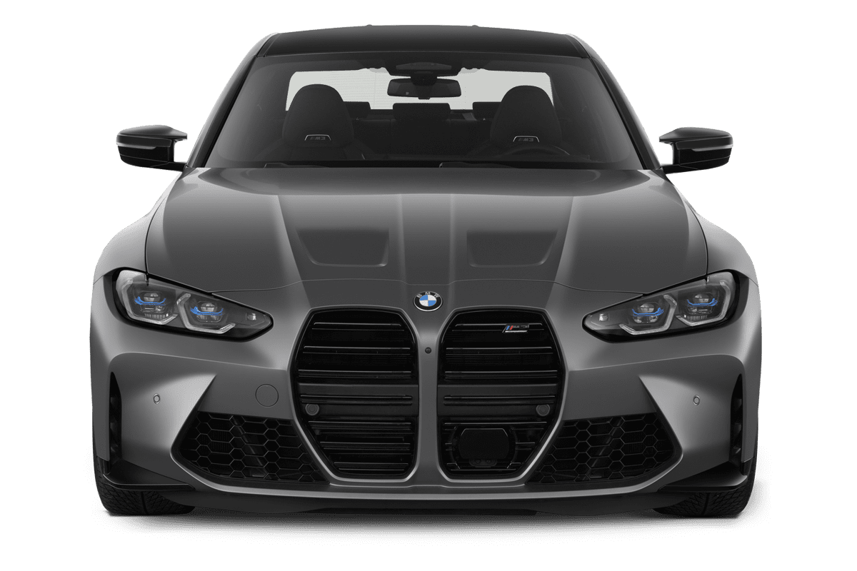 Frontansicht eines BMW M3 Limousine, freigestellt