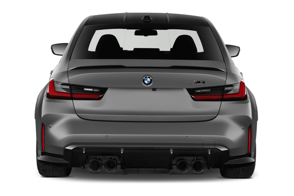 Heckansicht eines BMW M3 Limousine