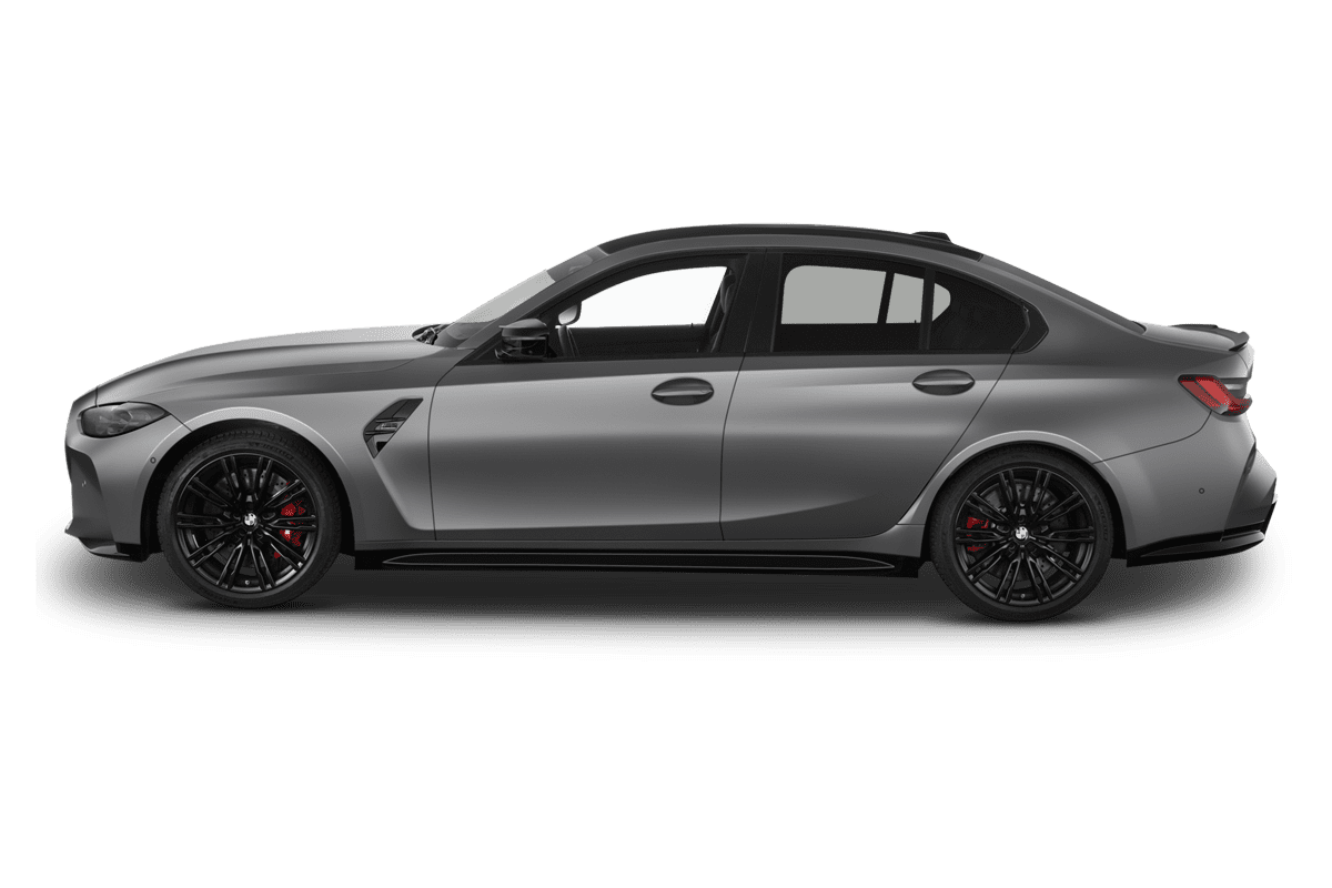 Seitenansicht eines BMW M3 Limousine